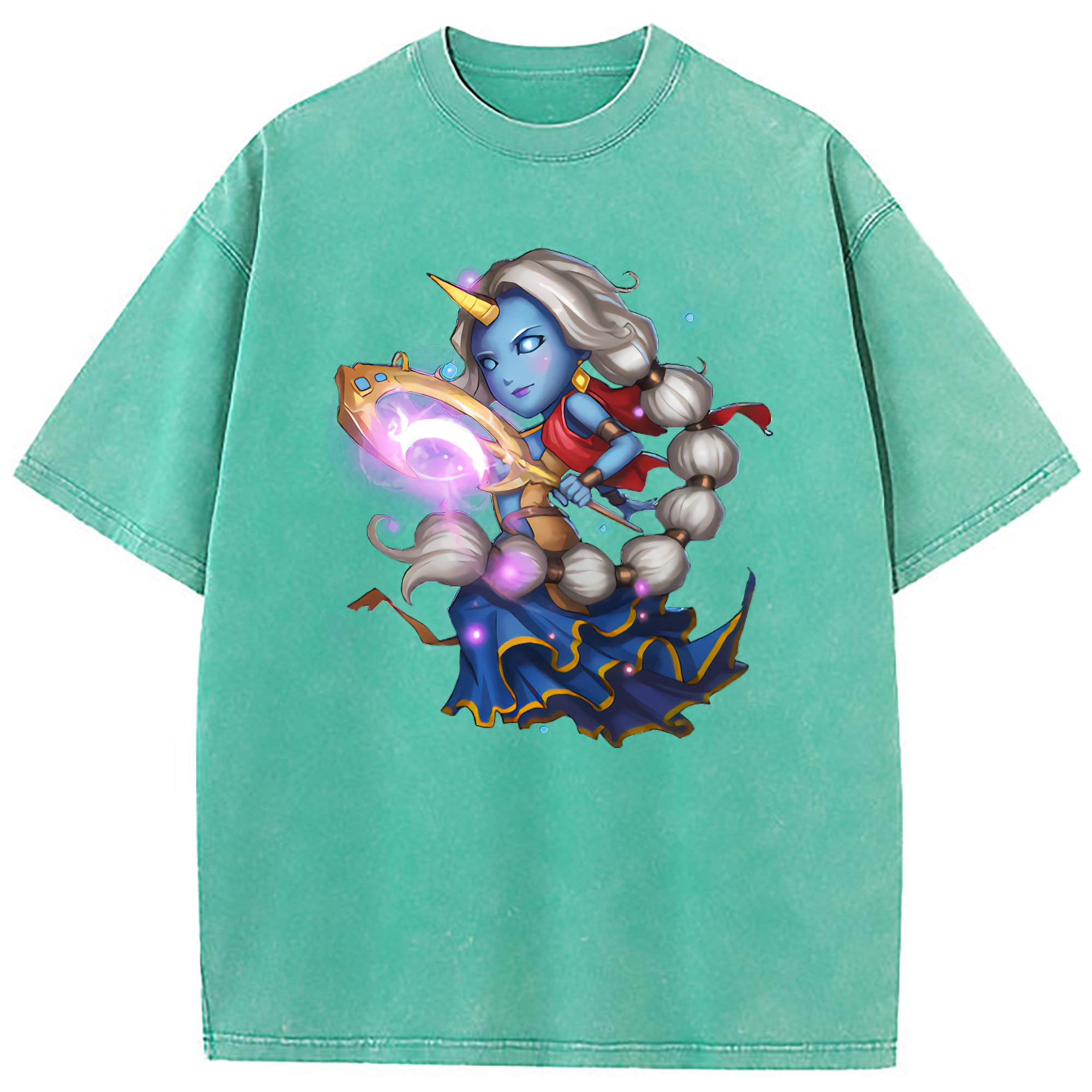 （画像用） リーグ・オブ・レジェンド League of Legends LOL 綿100% ヴィンテージ風 半袖Tシャツ（フロントプリント）